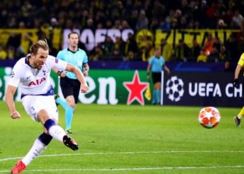 Harry Kane scored his 24th goal in Europe for Tottenham (Image credit: Getty Images)
