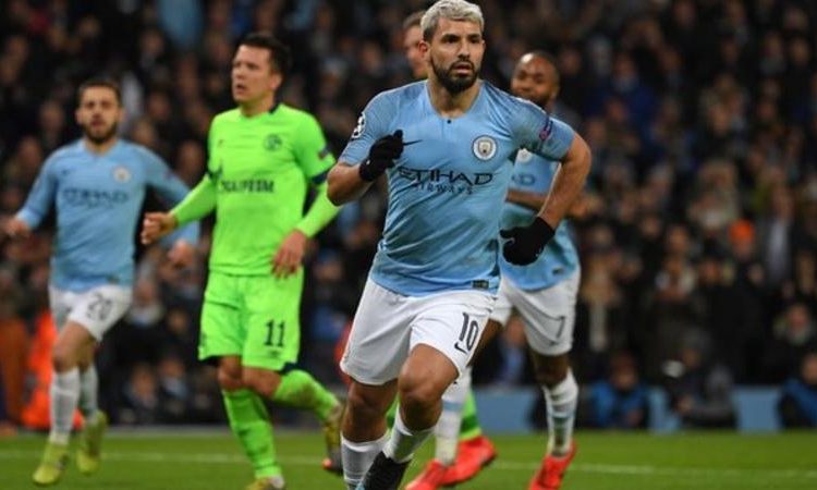 Manchester City striker Sergio Aguero has scored five goals in the Champions League this season (Image credit: Getty Images)