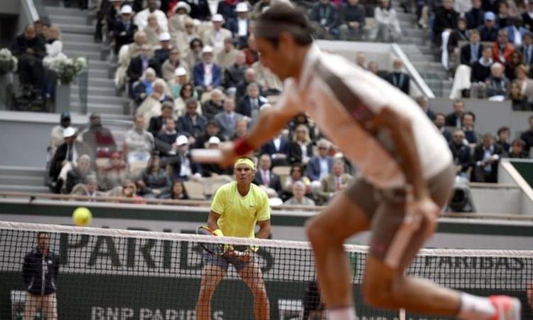 Rafael Nadal now has a 6-0 career record over Roger Federer at the French Open (Image credit: Rex Features)
