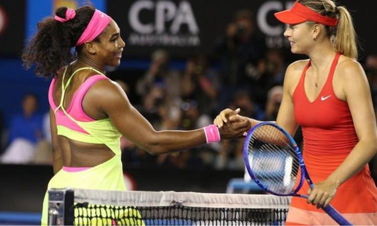 Serena Williams beat Maria Sharapova in straight sets in the 2015 Australian Open final in Melbourne (Image credit: Getty Images)