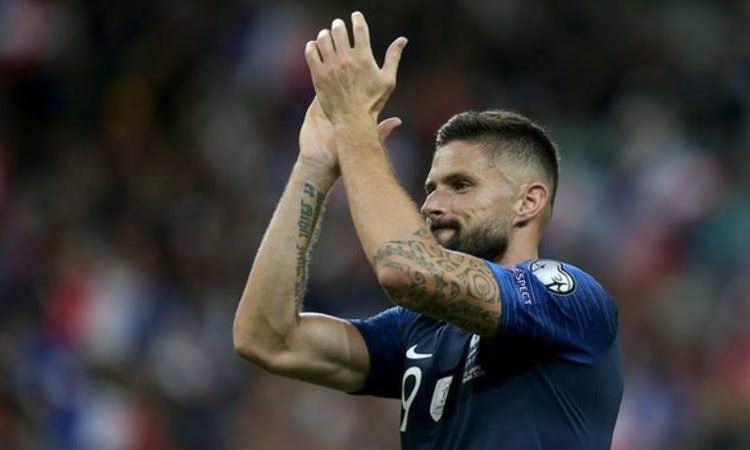 Chelsea's Olivier Giroud has scored three goals in five Euro 2020 qualifiers for France (Image credit: Getty Images)