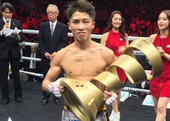Inoue now has 19 wins from 19 fights and claimed the Muhammad Ali Trophy (Image credit: World Boxing Super Series)