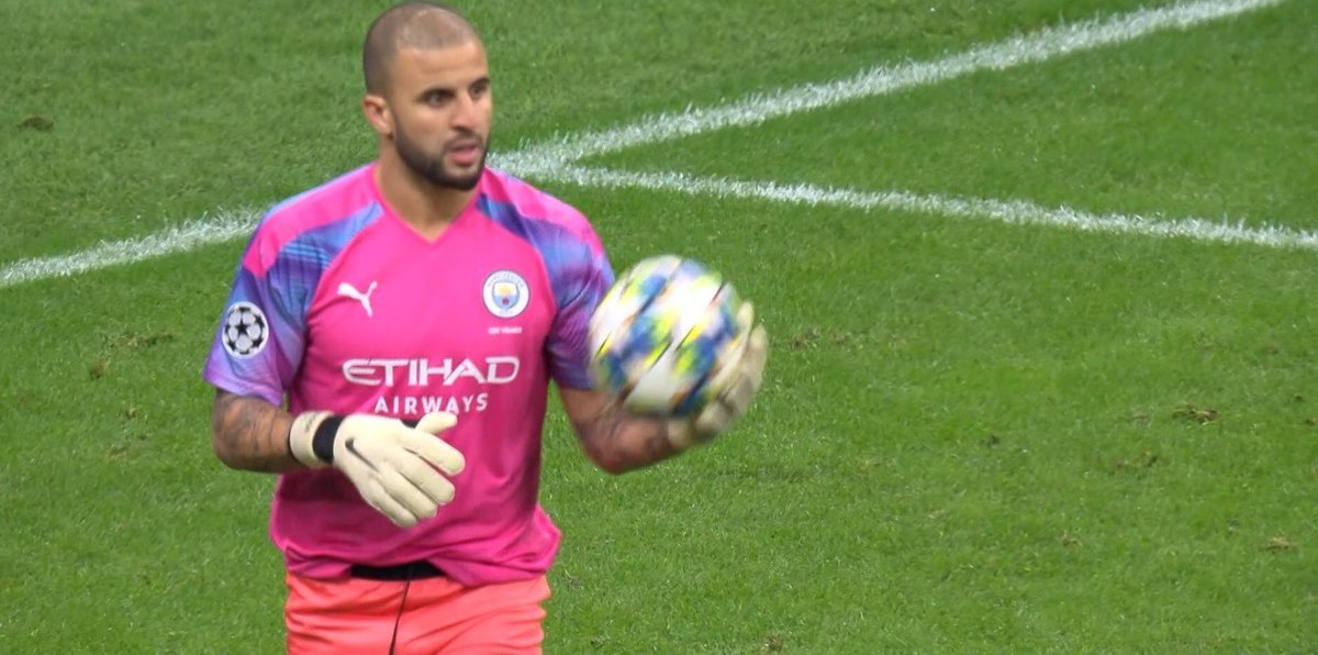 See Man City defender Kyle Walker save freekick after replacing red