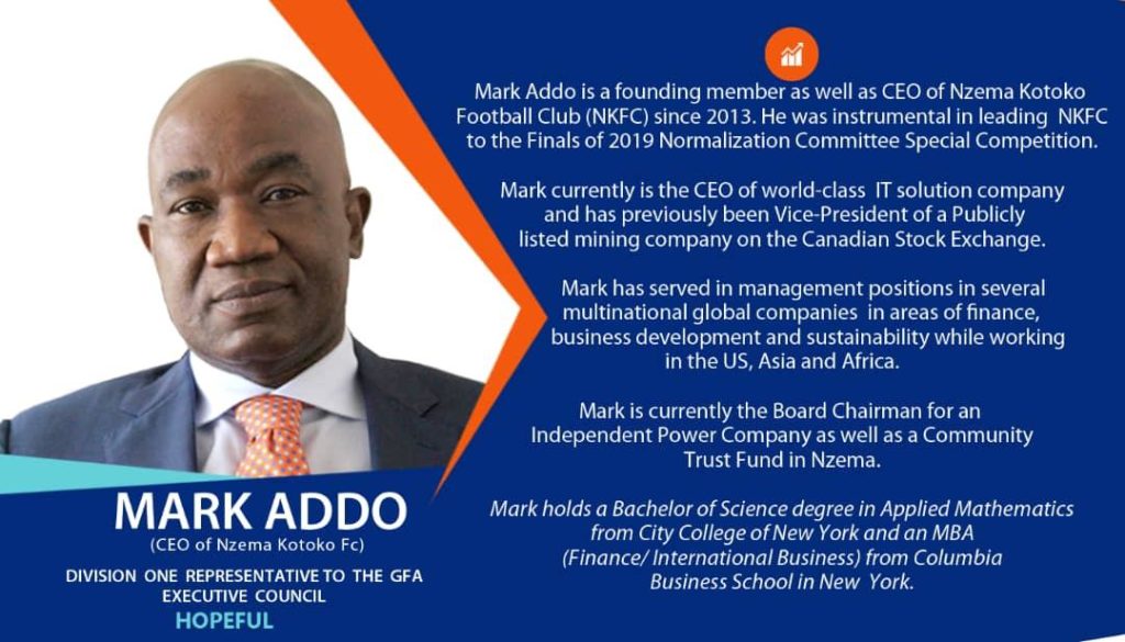 Mark Addo elected new GFA Vice President