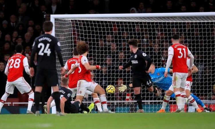Arsenal have failed to keep a clean sheet in their last 11 matches in all competitions since beating Bournemouth 1-0 on 6 October (Image credit: PA Media)