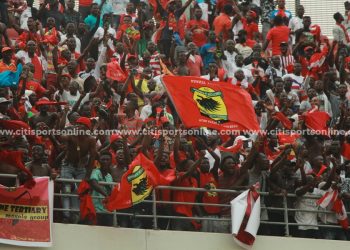 The Asante Kotoko fans were in fine voice during and after the game against Hearts of Oak