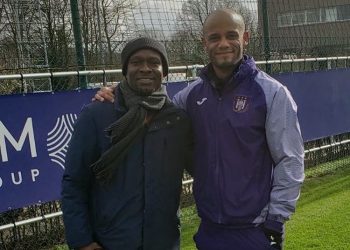 CK Akonnor with Vincent Kompany