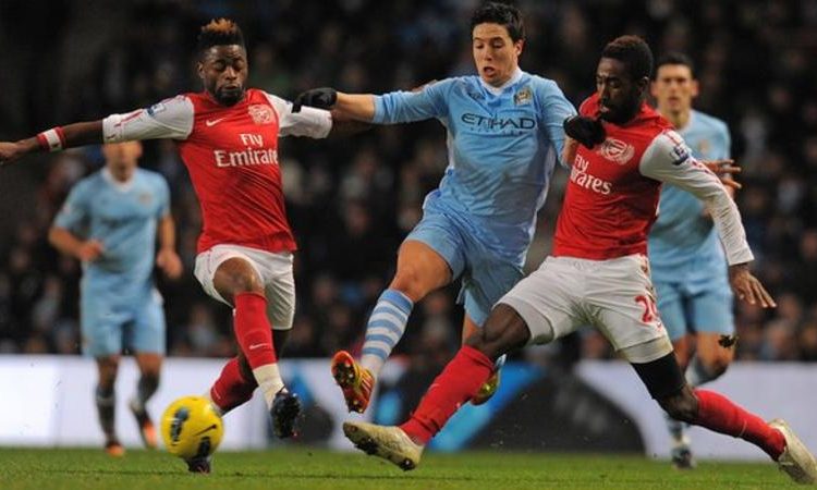 Former Arsenal player Alex Song (left) and Johan Djourou (right) are among those sacked by Sion (Image credit: Getty Images)