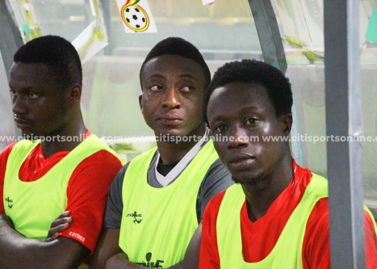 Felix Annan on the bench for Asante Kotoko