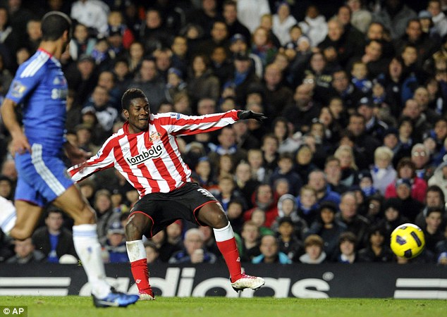 Throwback to the day Asamoah ‘Baby Jet’ Gyan danced on woeful Chelsea at Stamford Bridge [VIDEO]