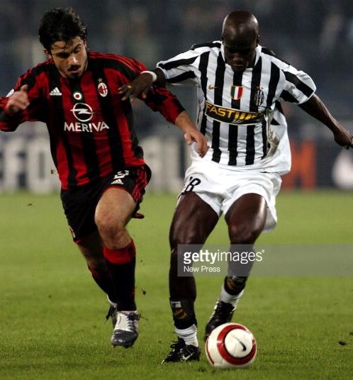 Appiah (right) and Gattuso (left) facing off (Image credit:  Getty Images)