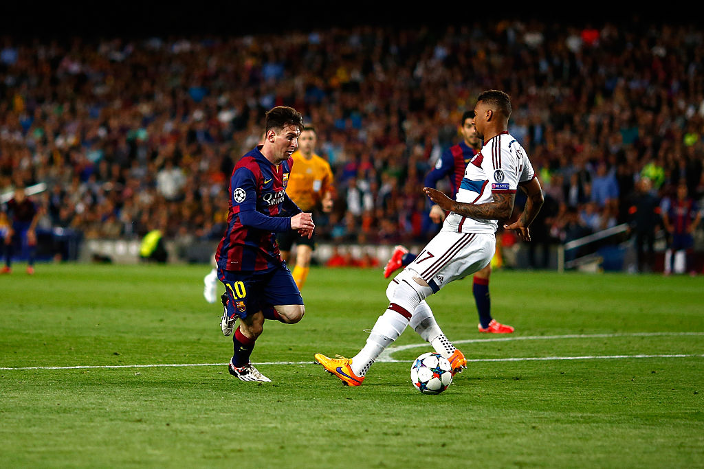 See the moment Lionel Messi destroyed Bayern Munich’s Jerome Boateng in ...