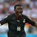 FORTALEZA, BRAZIL - JUNE 21:  Fatawu Dauda of Ghana celebrates a goal during the 2014 FIFA World Cup Brazil Group G match between Germany and Ghana at Castelao on June 21, 2014 in Fortaleza, Brazil.  (Photo by Martin Rose/Getty Images)