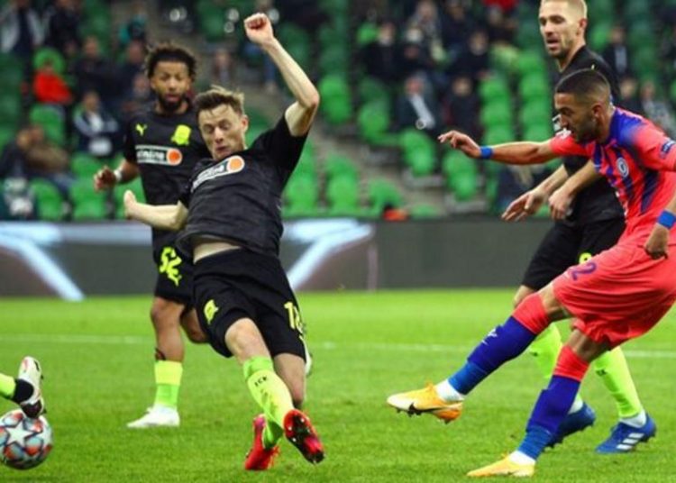 UCL: Ziyech off the mark in emphatic Chelsea win against Krasnodar