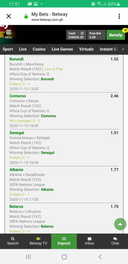 How Michael B won Ghs 229,206 with just Ghs 300 on Betway