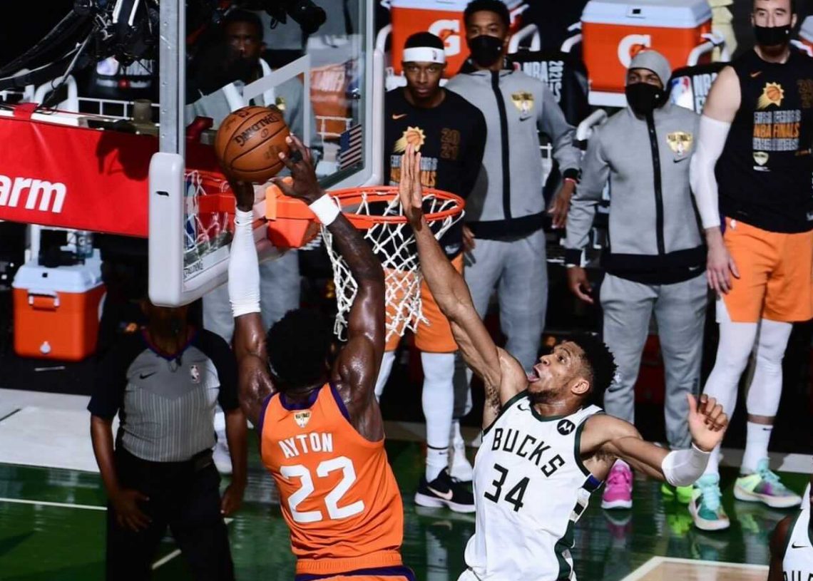 Giannis makes ‘one of the best blocks’ in NBA history as Bucks tie NBA
