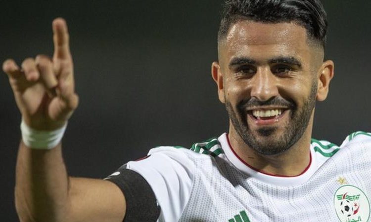 Manchester City forward Riyad Mahrez netted for Algeria in their 2-2 draw against Burkina Faso (Image credit: Getty Images)