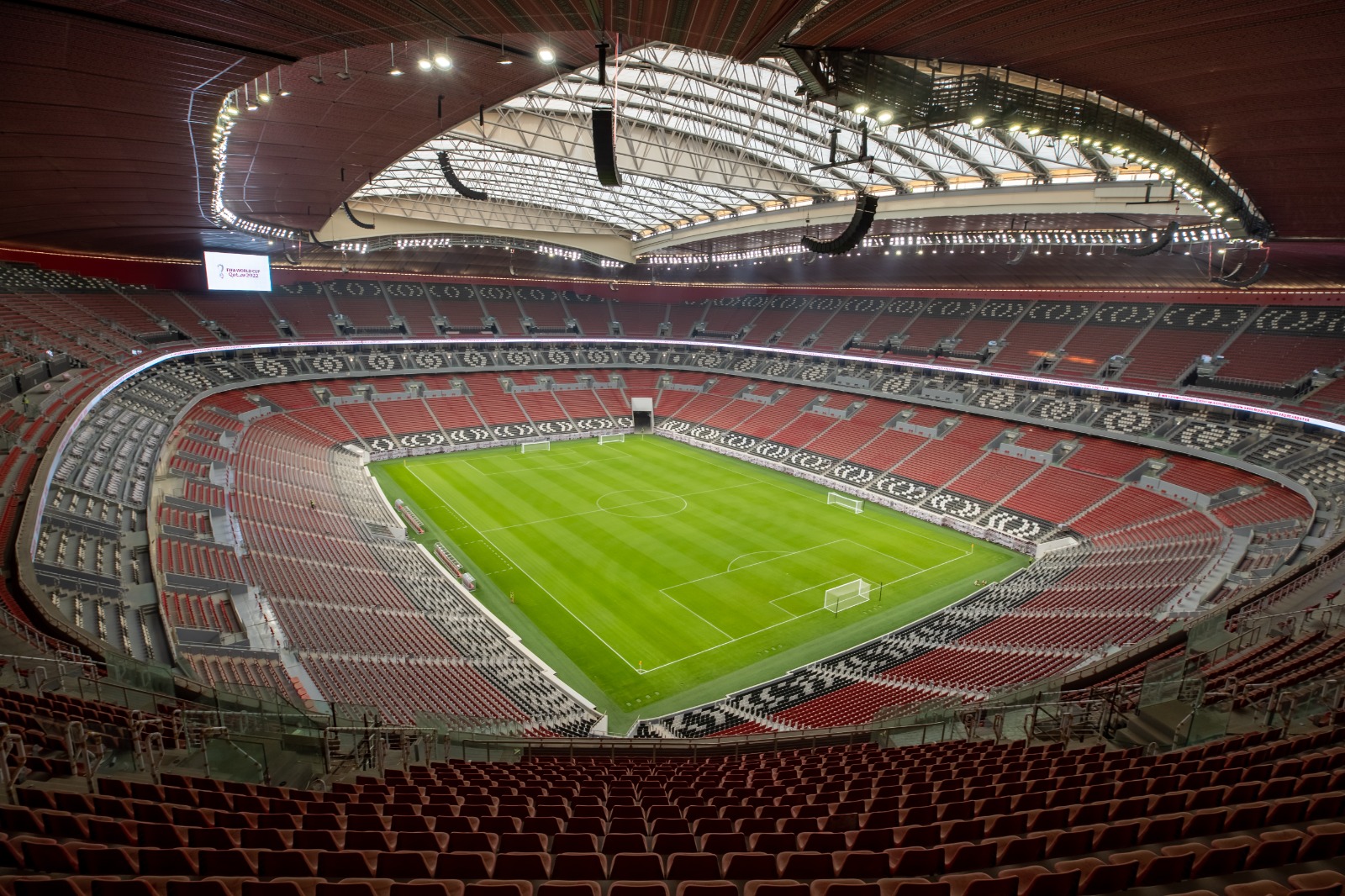 Stadium shaped like an Arab cap opens ahead of Qatar World Cup