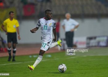 Kamaldeen Sulemana of Ghana   during Ghana against Morocco, African Cup of Nations, at Ahmadou Ahidjo Stadium on January 10, 2022. (Photo by Ulrik Pedersen/NurPhoto via Getty Images)