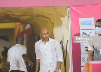 Andre Ayew in the tunnel at the Baba Yara Sports Stadium