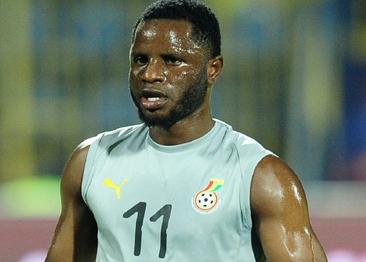 Mubarak Wakaso of Ghana warms up before the 2019 Africa Cup of Nations Finals game between Ghana and Benin at Ismailia Stadium in Ismailia, Egypt on 25 June 2019 © Ryan Wilkisky/BackpagePix