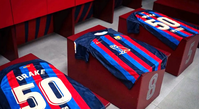 FC Barcelona To Wear Drake Logo On Jersey For Rivalry Match Against Real  Madrid