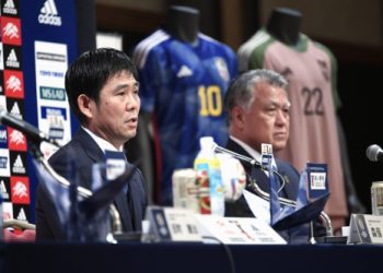 Japan Head Coach Hajime Moriyasu Photo Courtesy: Japan Times