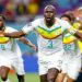 Senegal Captain Kalidou Koulibaly celebrates scoring winner against Ecuador