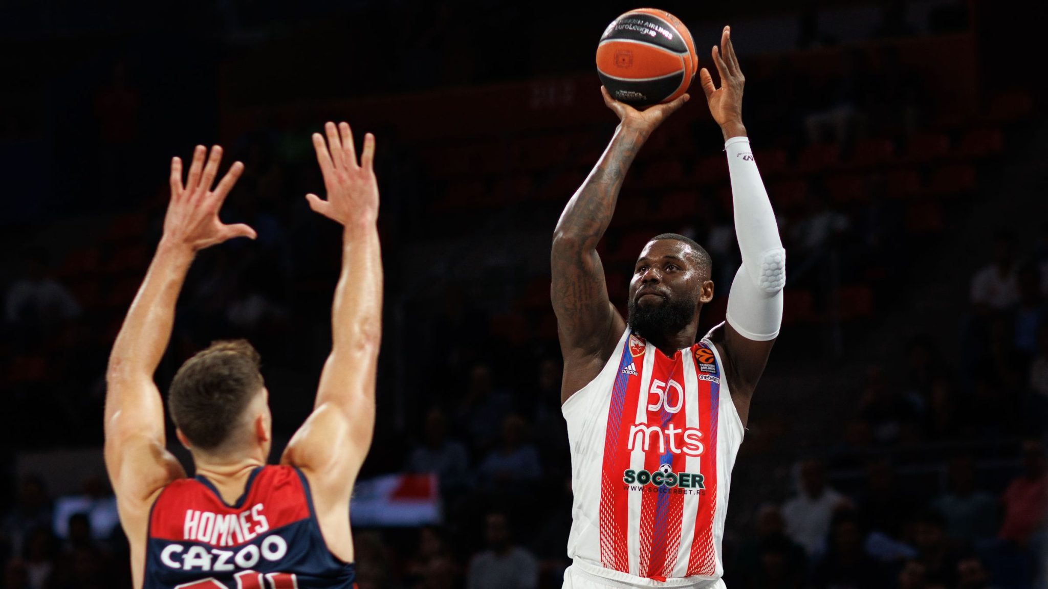 Euroleague Basketball Bentil scores 12 points in Red Star Belgrade’s