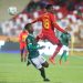 Ghana forward Afriyie Barnieh wins header against Madagascar in 2023 CHAN group game Photo Courtesy: CAF