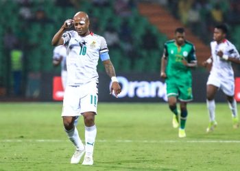 Ghana captain Andre Ayew was sent off in the loss to Comoros.