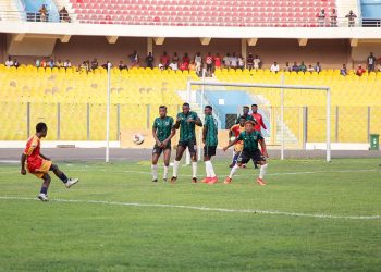 Accra Hearts of Oak v Samartex (green) in a betPawa League match Photo Courtesy: betPawa