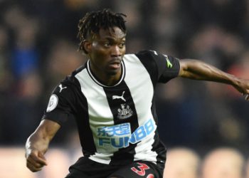 Atsu in action for Newcastle United