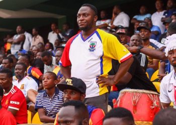 Hearts fan reacts to 0-2 loss to Aduana Stars Photo Courtesy: betPawa Ghana Premier League