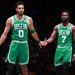 Jayson Tatum #0 and Jaylen Brown #7 of the Boston Celtics (Photo by Nathaniel S. Butler/NBAE via Getty Images)