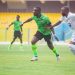 John Antwi in action for Dreams (green) Photo Courtesy: Dreams FC