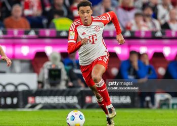 Jamal Musiala of FC Bayern Muenchen (Photo by Boris Streubel/Getty Images)