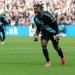 Fatawu Issahaku celebrates goal against Swansea Photo Courtesy: Leicester City