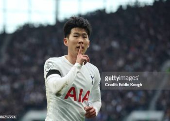 Heung-Min Son of Tottenham Hotspur  (Photo by Eddie Keogh/Getty Images)