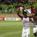 Ghana's forward Ransford Osei (L) and defender Jonathan Mensah celebrate after beating South Korea in their FIFA Under-20 World Cup quarter-final football match AFP PHOTO/CRIS BOURONCLE via Getty Images