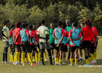 Black Queens in camp ahead of Namibia clash Photo Courtesy: GFA