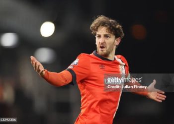 Tom Lockyer of Luton Town (Photo by Julian Finney/Getty Images)