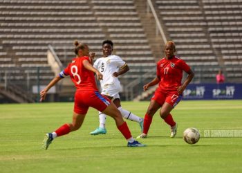 Ghana v Namibia (red) in 2024 AWCON qualifiers