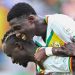 Camara celebrates goal  with Sadio Mane Photo Courtesy: Getty Images