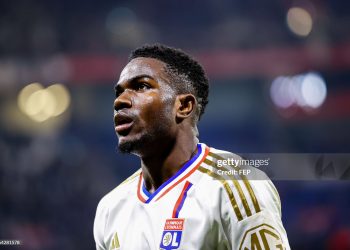 Ernest NUAMAH of Lyon (Photo by Loic Baratoux/FEP/Icon Sport via Getty Images)