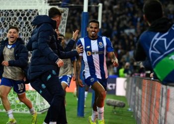 Galeno celebrates goal for Porto against Arsenal Photo Courtesy: Getty Images