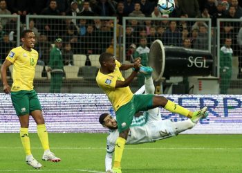 Benzia scored a spectacular goal against South Africa Photo Courtesy: Équipe d'Algérie de football