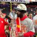 Boye-Doe celebrates Super Bowl win Photo Courtesy: Kansas State University