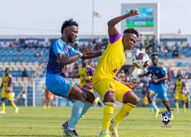 Medeama in action against Nations FC