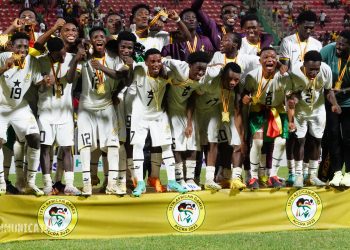 Ghana Under 20 Men's Football Team won gold at the 13th African Games